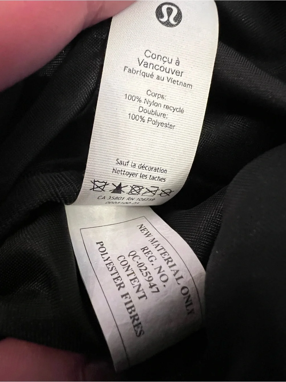 lululemon athletica Black Waist Pack Belt Bag